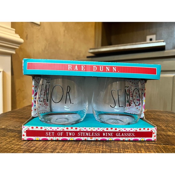 Rae Dunn Wine Glassesnull